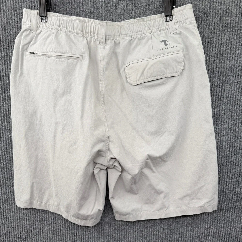Southern Tide Mens Shorts Medium Beige Tide To Trail Performance Stretch Hiking